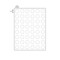 Nevs 1/4" Color Coding Dots White - Sheet Form DOT-14M White - alternate 2